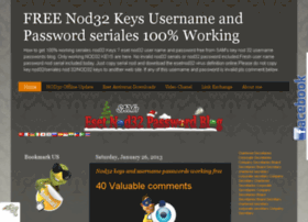 nod32freepass.blogspot.com nod32freepass.blogspot.com