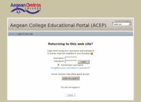portal.aegeancollege.gr portal.aegeancollege.gr